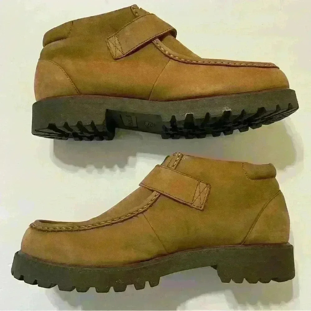 Skechers Mens Regulators Takeover Strap Loafers Wheat Tan Leather Size 10.5 - Picture 4 of 13